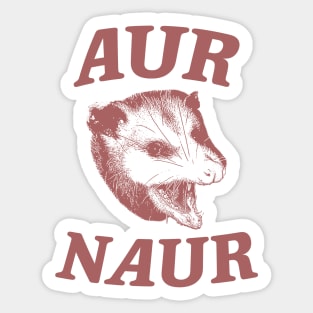Aur Naur Shirt, Possum Weird Opossum Funny Trash Panda Sticker